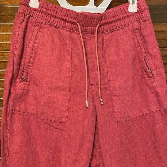 Athleta Coffeeberry Retreat Linen Drawstring Jogger Pant - Picture 6 of 8